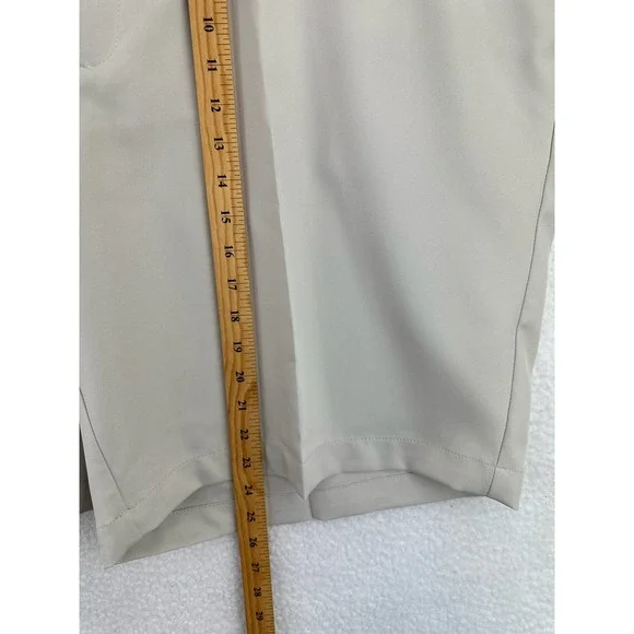 HAGGAR Mens Big & Tall Cool 18 PRO Classic-Fit Stretch Flat Tan Shorts Size 48 - Picture 3 of 11